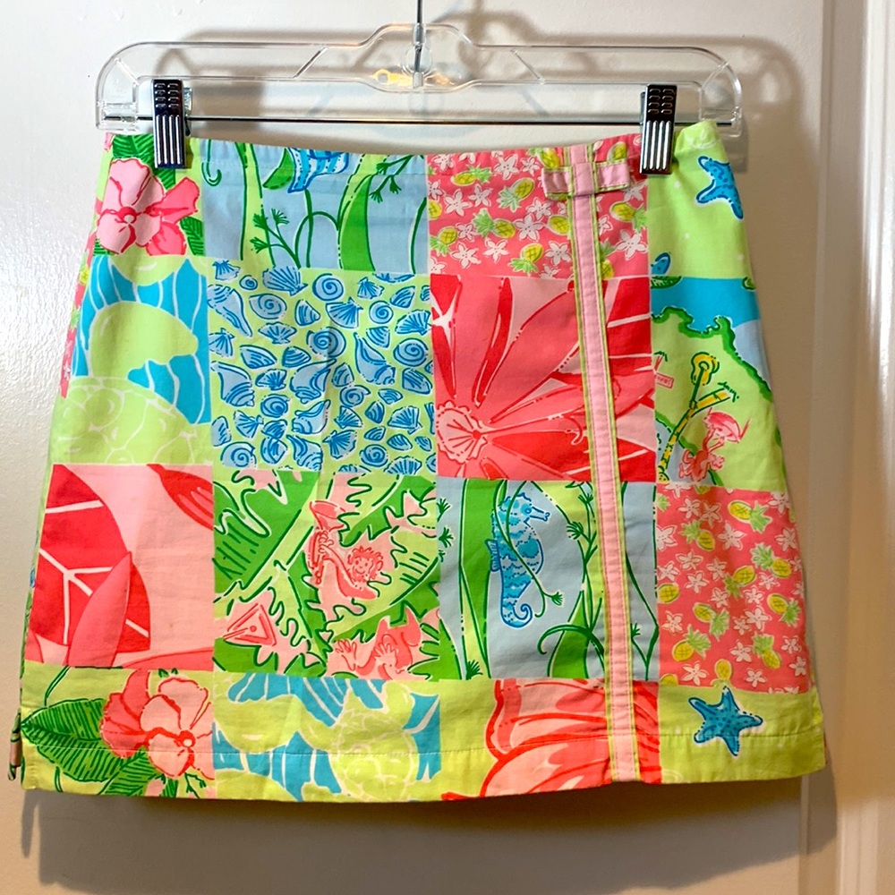 Lilly Pulitzer Colorful Patchwork Skort
